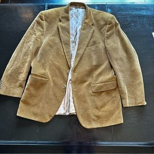 Vintage Chaps Ralph Lauren Brown Corduroy Academic Grandpa Blazer Dressy